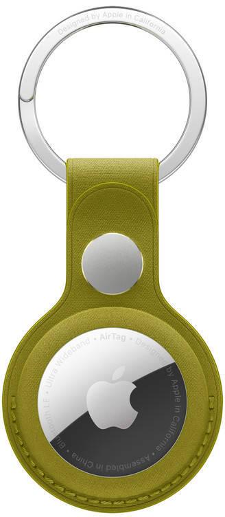 AirTag FineWoven Key Ring - Chartreuse