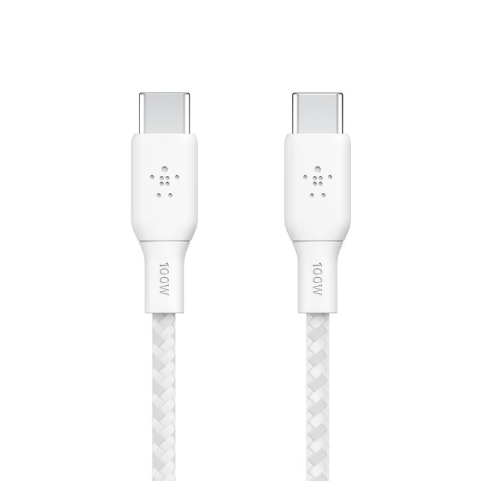 BOOST CHARGE™ USB-C to Lightning Cable, Braided, 1M, White