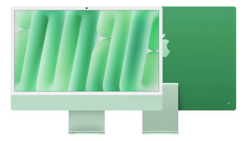 24-inch iMac with Retina 4.5K display: Apple M4 chip with 10-core CPU and 10-core GPU, 512GB SSD - Green