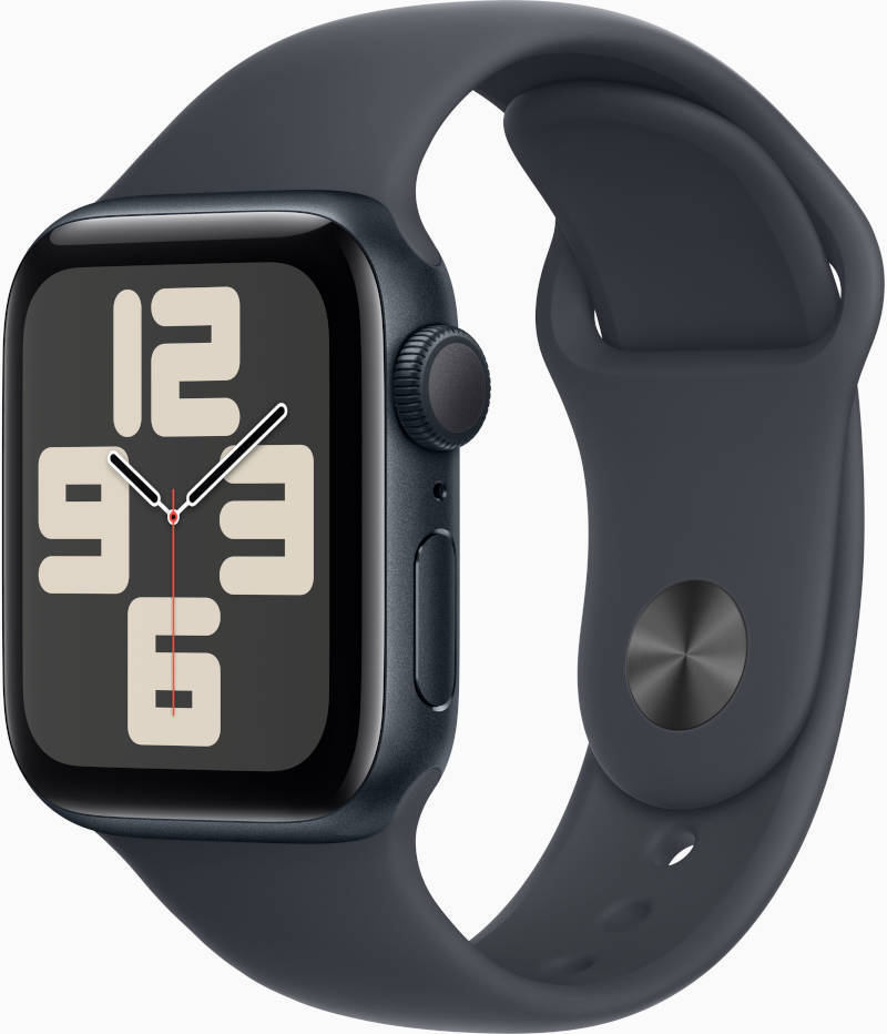 Apple Watch SE GPS 40mm Midnight Aluminium Case with Midnight Sport Band - M/L