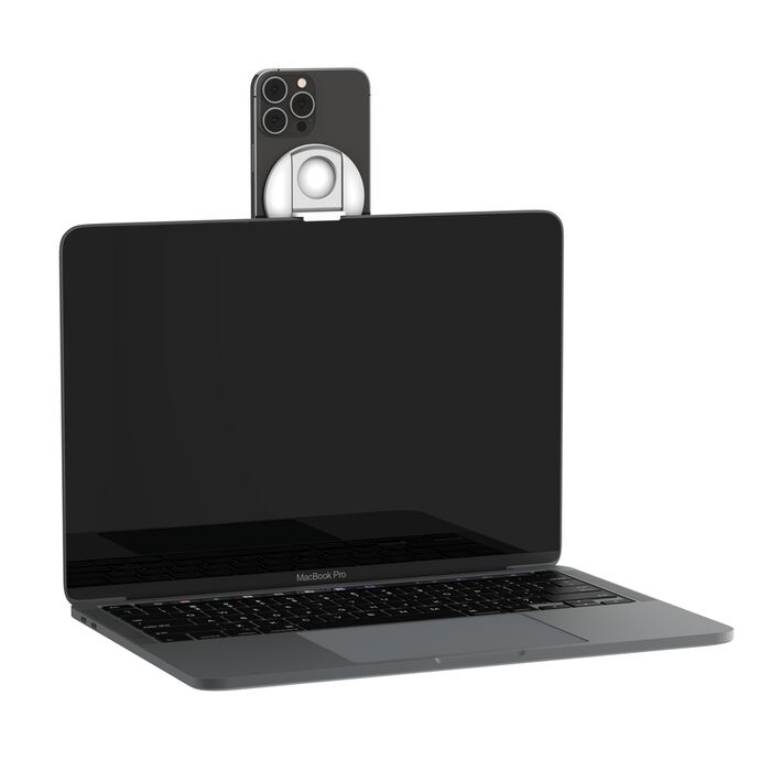 Belkin iPhone Mount with MagSafe for Mac Notebooks - White