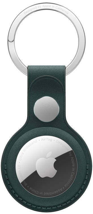 AirTag FineWoven Key Ring - Dark Green