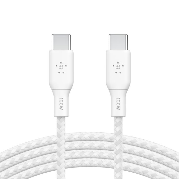 BOOST CHARGE™ USB-C to Lightning Cable, Braided, 1M, White