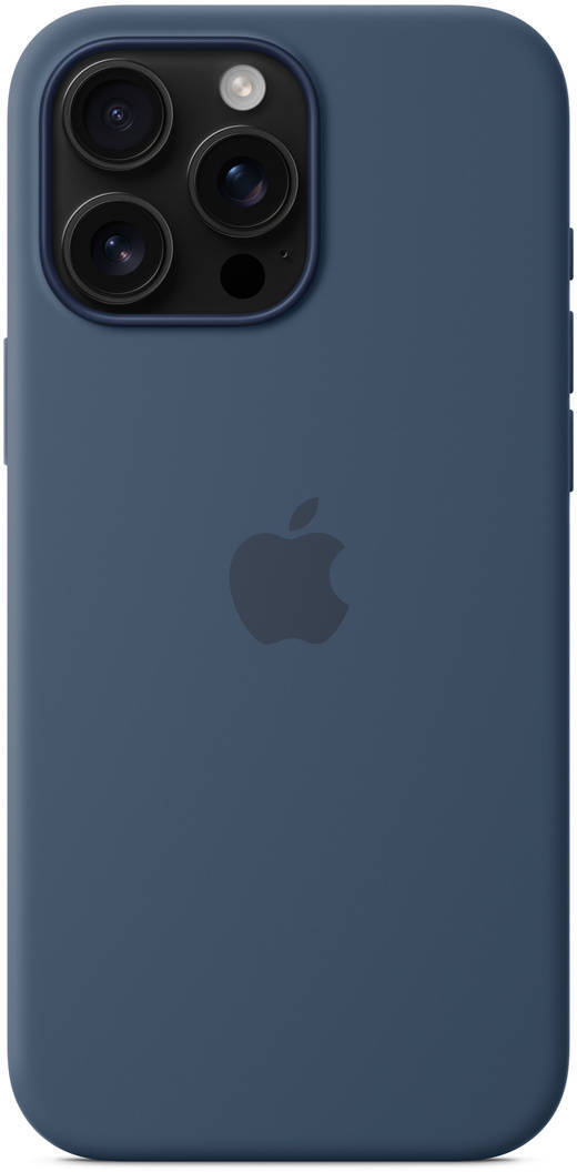 iPhone 16 Pro Max Silicone Case with MagSafe - Denim