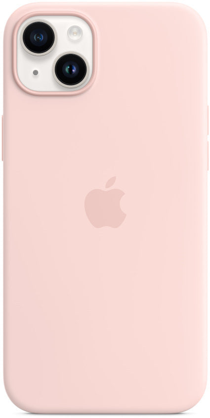 iPhone 14 Plus Silicone Case with MagSafe - Chalk Pink