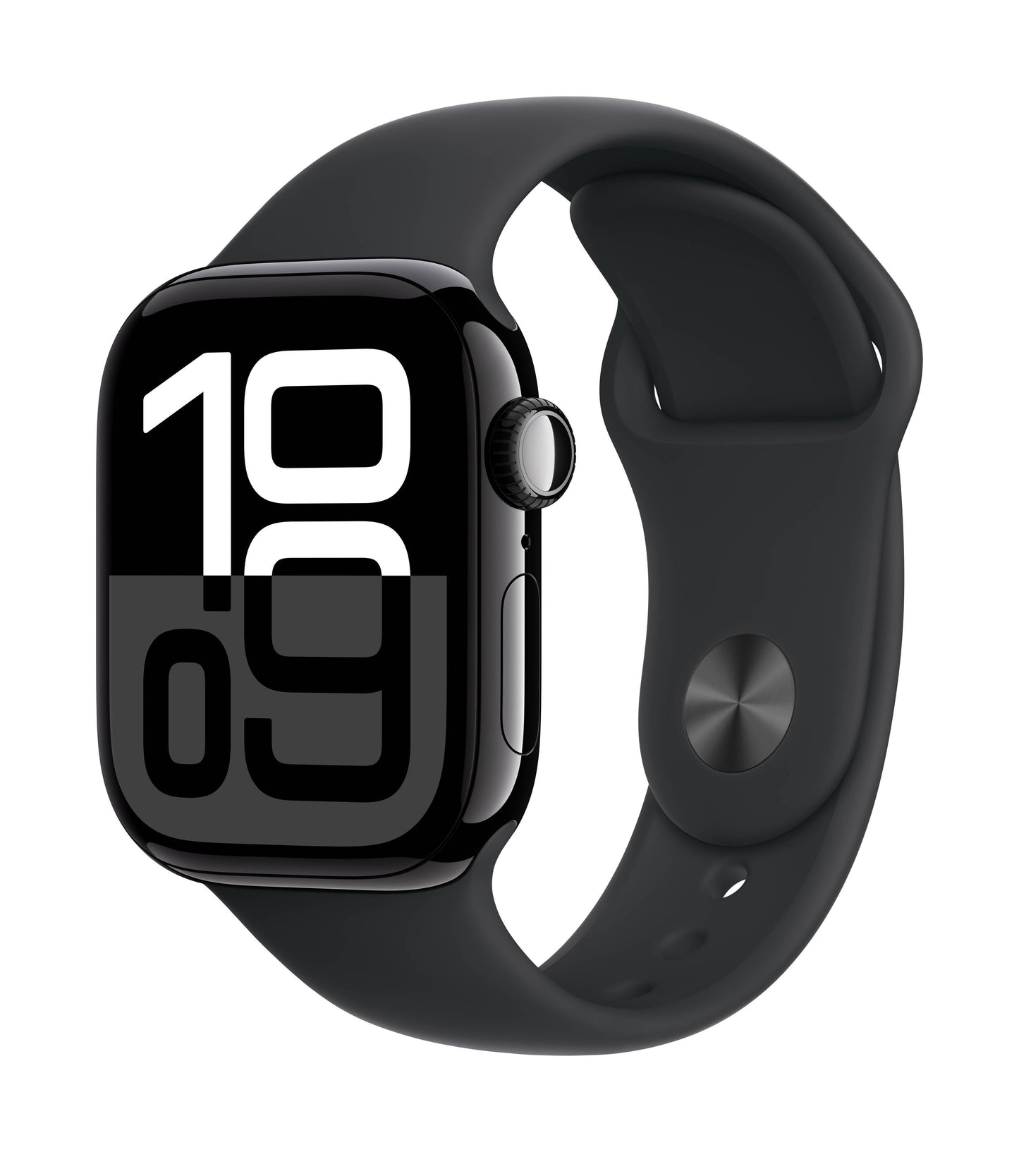Apple Watch Series 10 GPS 42mm Jet Black Aluminium Case with Black Sport Band - M/L