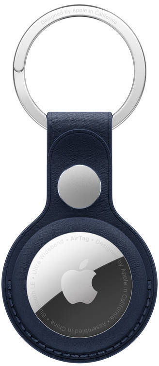 AirTag FineWoven Key Ring - Deep Blue