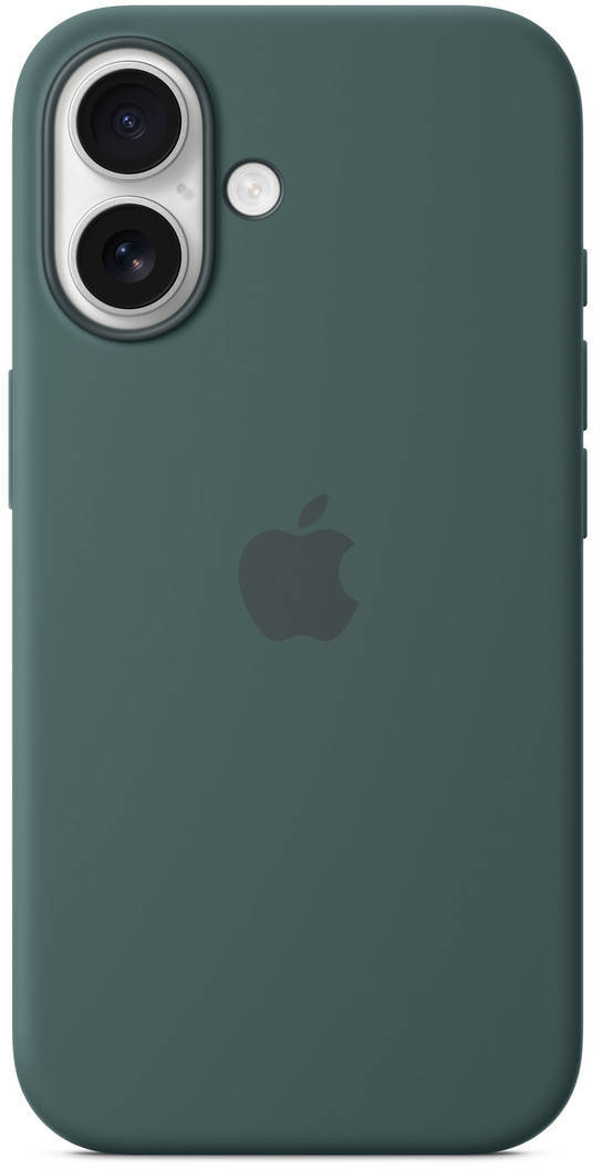iPhone 16 Silicone Case with MagSafe - Lake Green