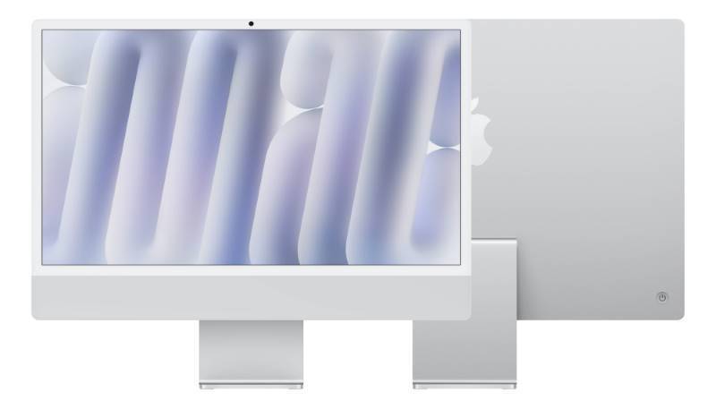 24-inch iMac with Retina 4.5K display: Apple M4 chip with 8-core CPU and 8-core GPU, 256GB SSD - Silver