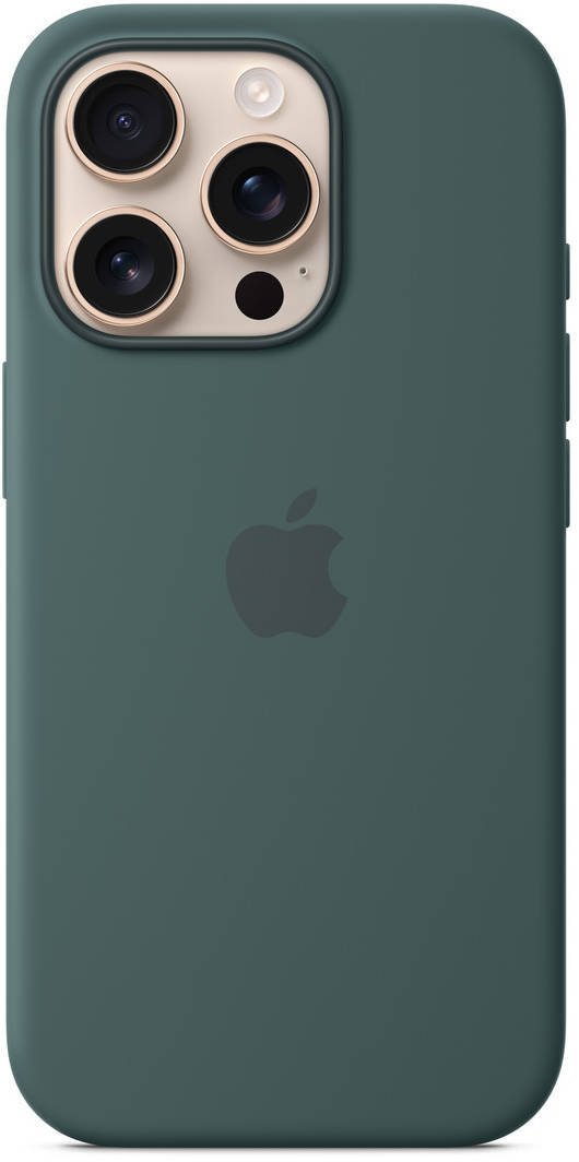 iPhone 16 Pro Silicone Case with MagSafe - Lake Green