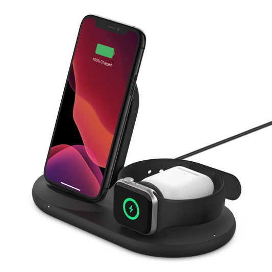 Belkin Boost Charge 3-in-1 Qi Charger - Black