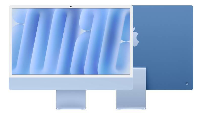 24-inch iMac with Retina 4.5K display: Apple M4 chip with 10-core CPU and 10-core GPU, 512GB SSD - Blue