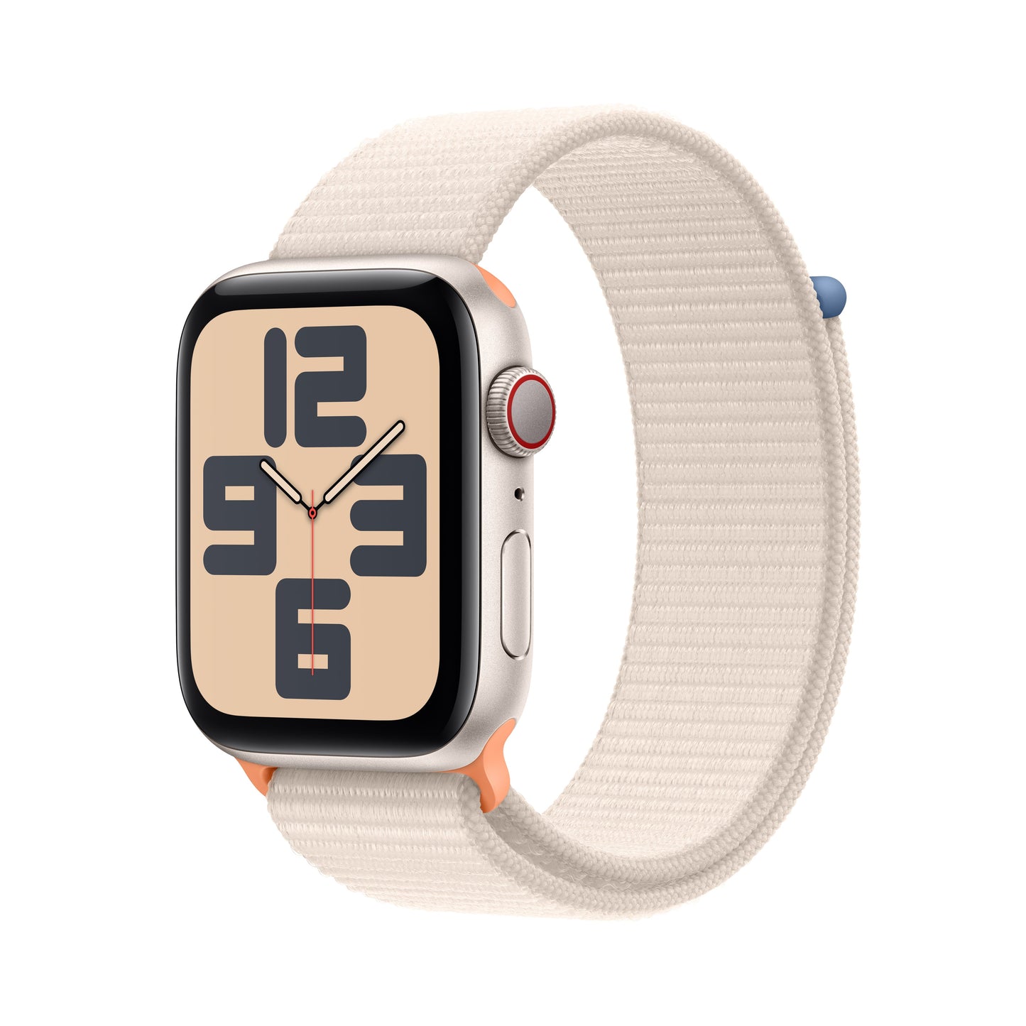 Apple Watch SE - 44mm - Starlight with Starlight Sport Loop