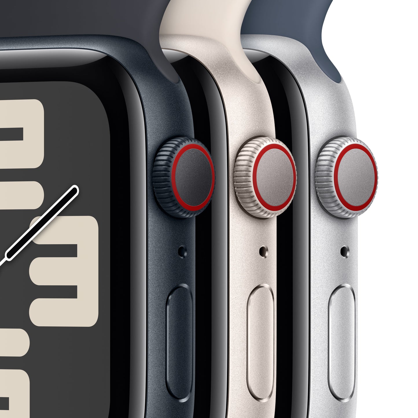 Apple Watch SE - 44mm - Starlight with Starlight Sport Loop