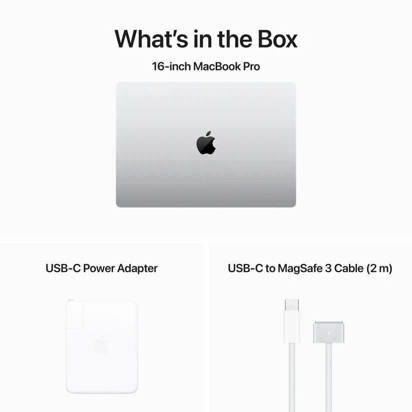 Apple 16-inch MacBook Pro - M3 Max chip with 16‑core CPU / 40‑core GPU - 1TB - 48GB RAM - Silver