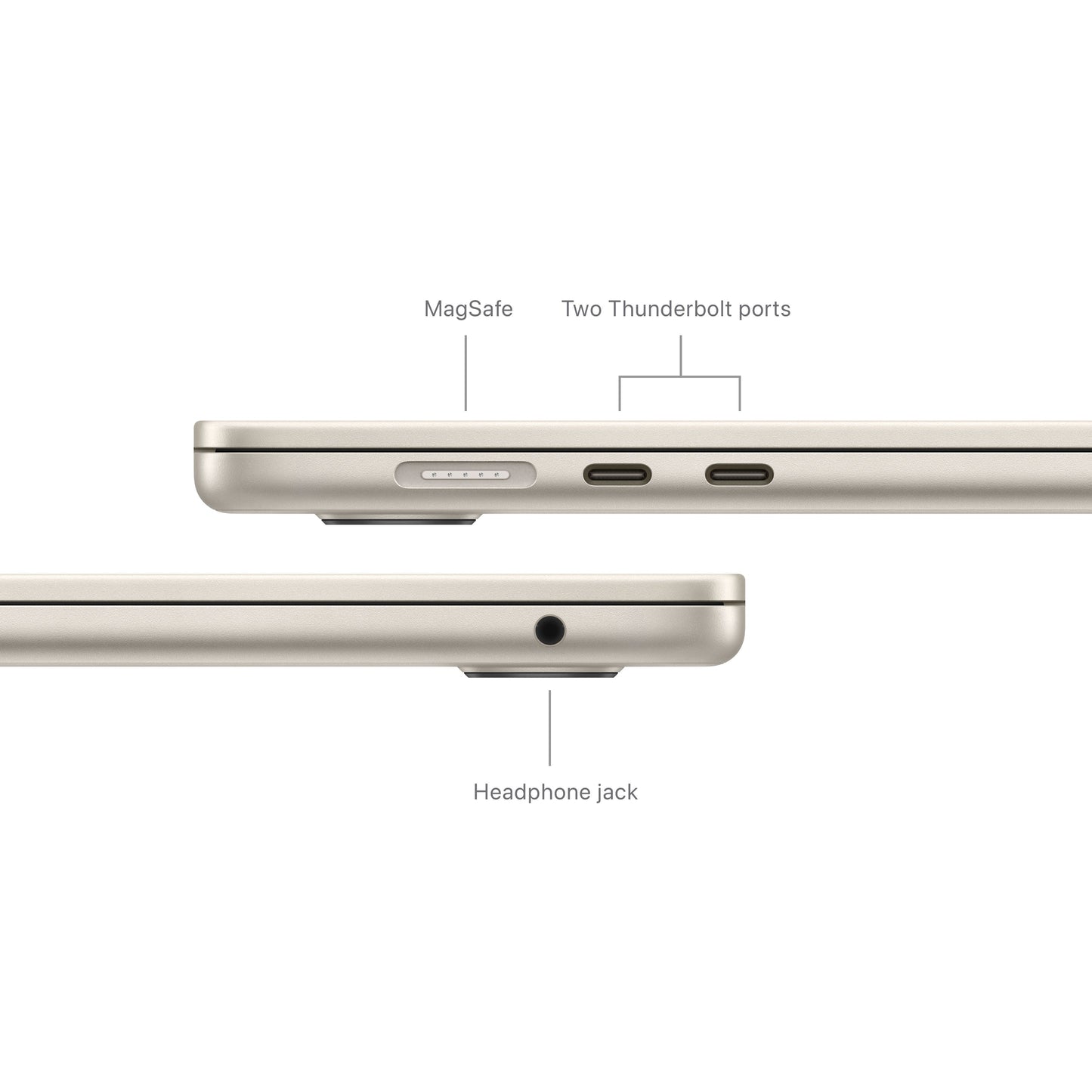 15-inch MacBook Air - M3 chip with 8-core CPU / 10-core GPU - 16GB - 512GB - Starlight