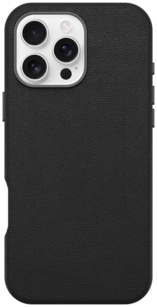 OtterBox Symmetry Cactus Leather - iPhone 16 - Noir Ash (Black)