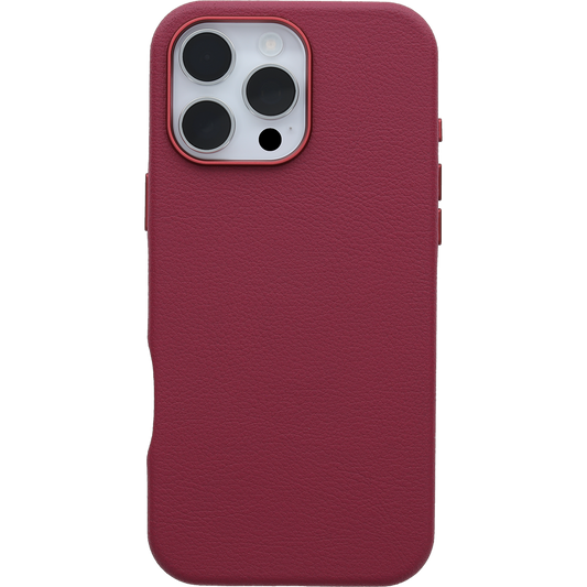 OtterBox Symmetry Cactus Leather - iPhone 16 - Maroon Bells (Red)