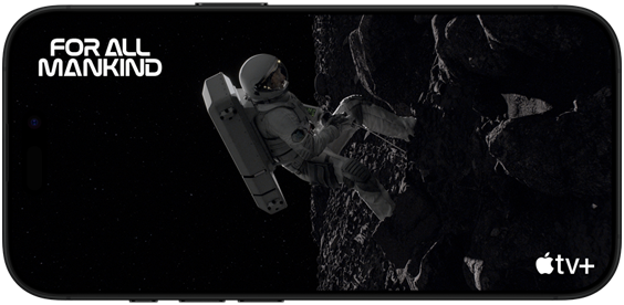 The Red Moon: Episode 1 scene from the Apple TV+ series For All Mankind displayed on the iPhone 16 Pro