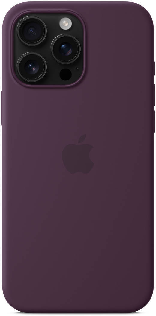 iPhone 16 Pro Max Silicone Case with MagSafe - Plum