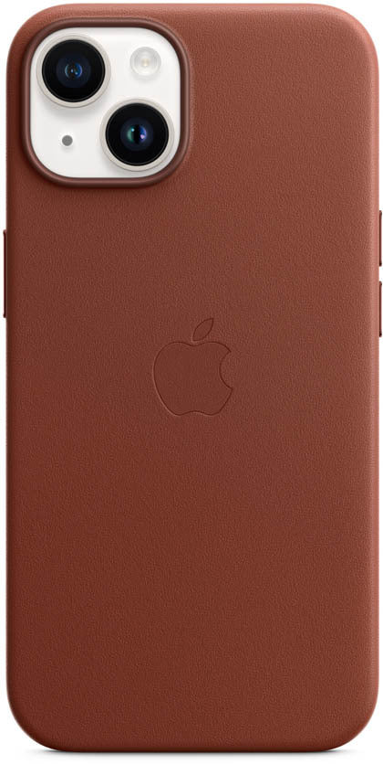 iPhone 14 Leather Case with MagSafe - Umber
