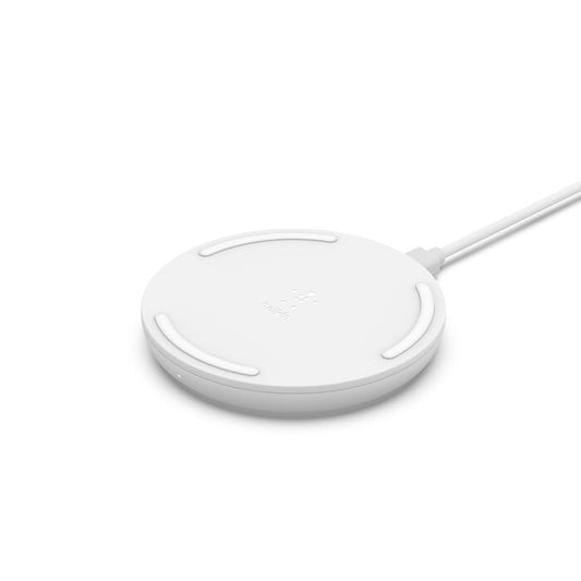 Belkin 10W Wireless Charging Pad with PSU & Micro USB Cable (White)