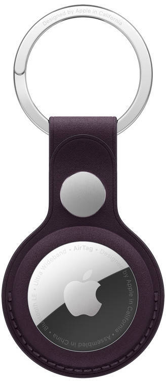 AirTag FineWoven Key Ring - Blackberry
