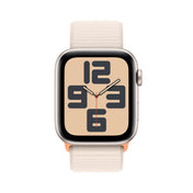Apple Watch SE - 44mm - Starlight with Starlight Sport Loop
