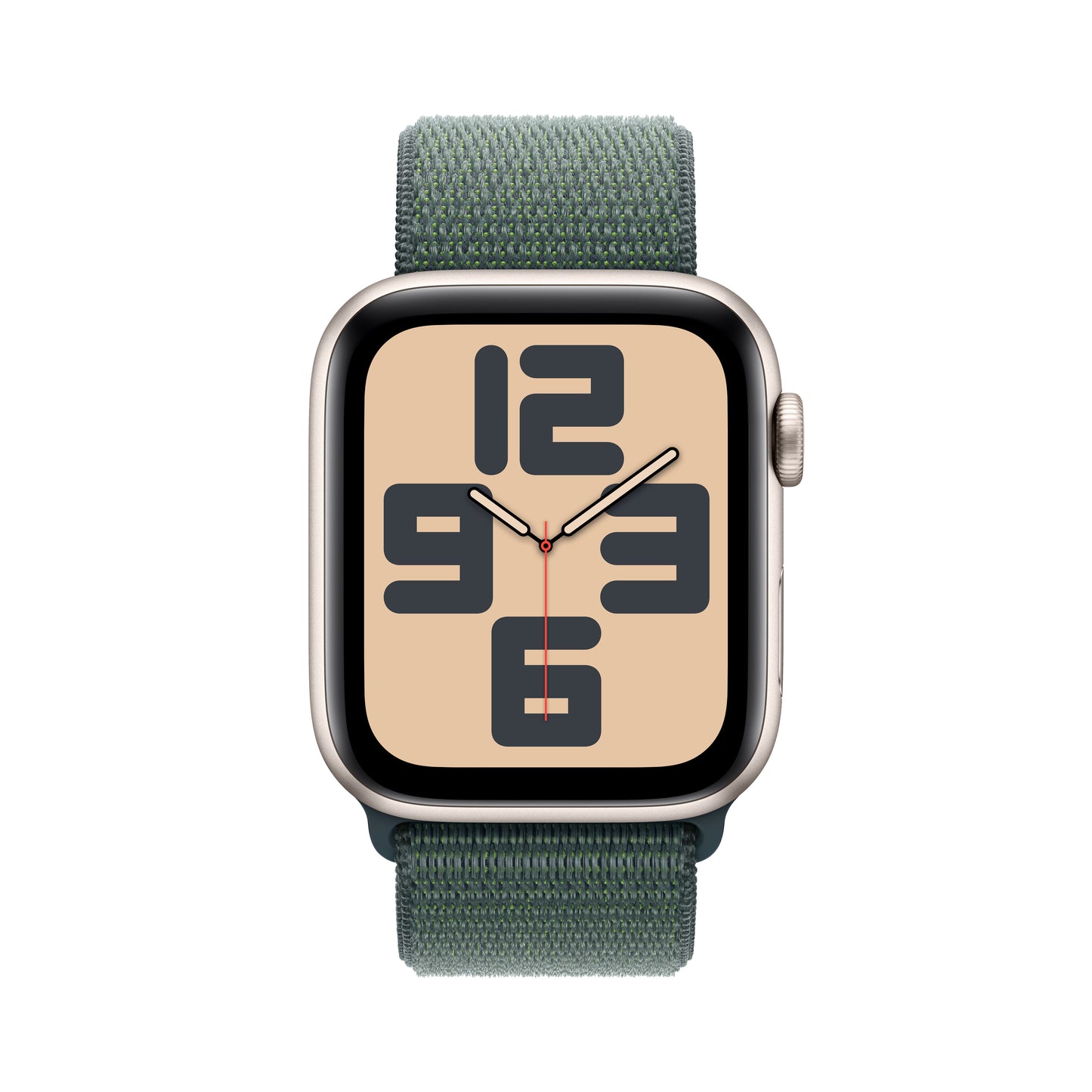 Apple_Watch_SE_44mm_GPS_Starlight_Aluminum_Sport_Loop_Lake_Green_PDP_Image_Position_2__GBEN