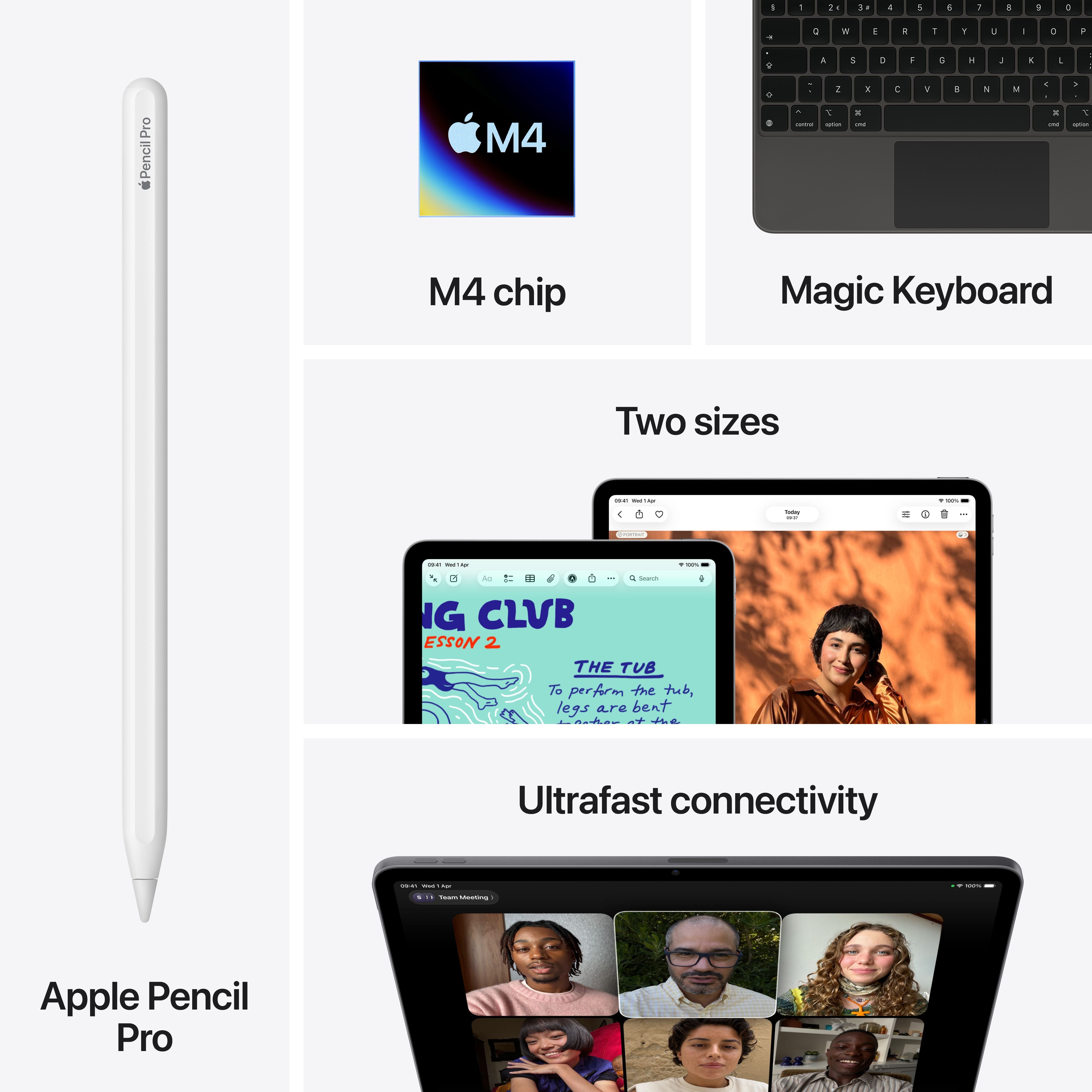 13-inch iPad Air Wi-Fi 128GB - Space Grey (M4) – iQ Isle of Man