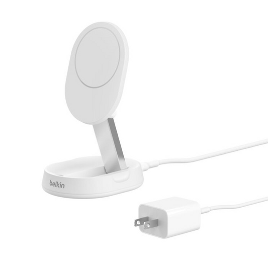BOOST CHARGE™ PRO Convertible Qi2 15w Magnetic Charging Stand, w/o PSU, White