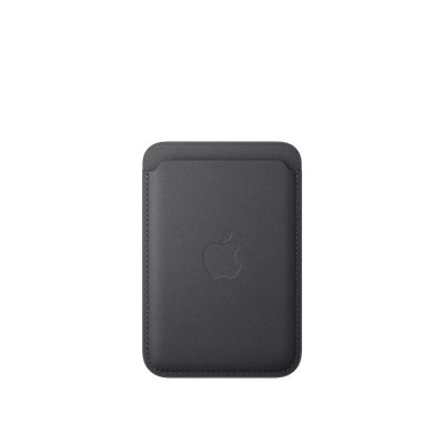 Vegan Leather Magnetic Wallet Stand - Black