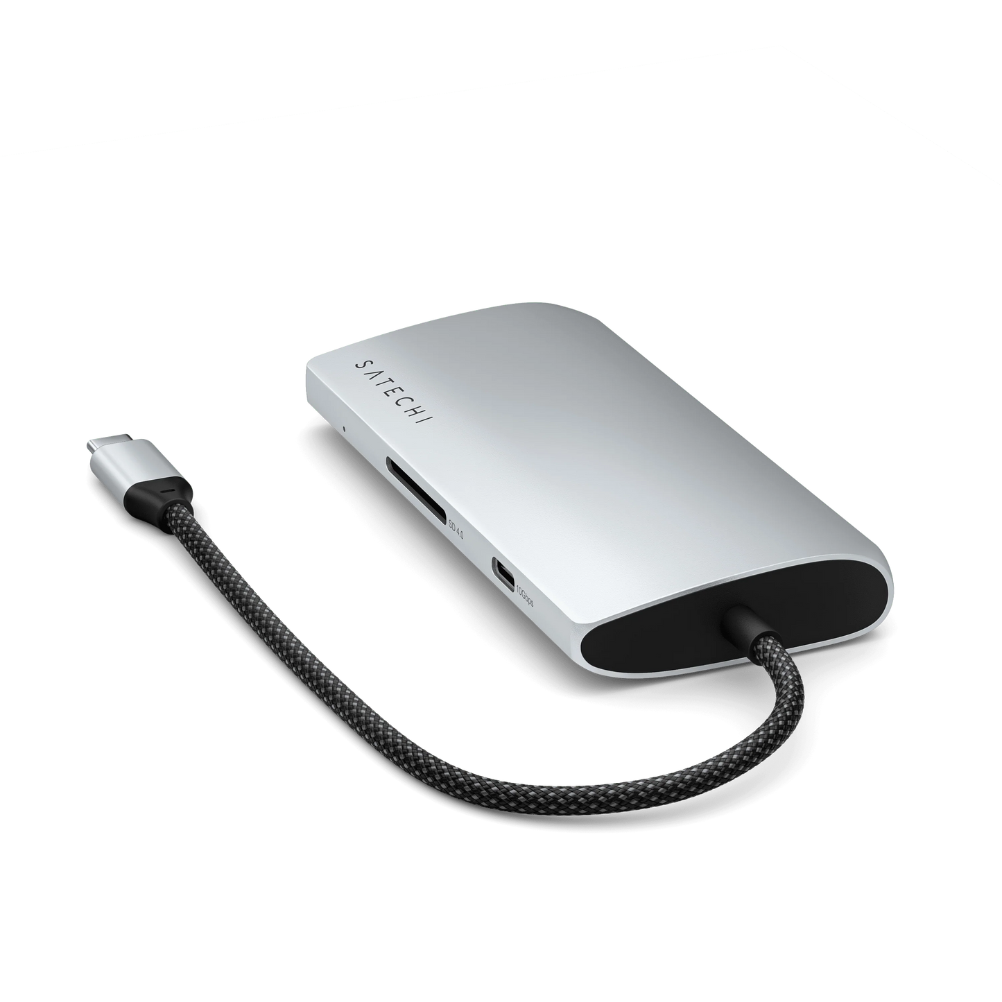 Satechi USB-C Multiport Adapter 8K w/Ethernet V3, Silver
