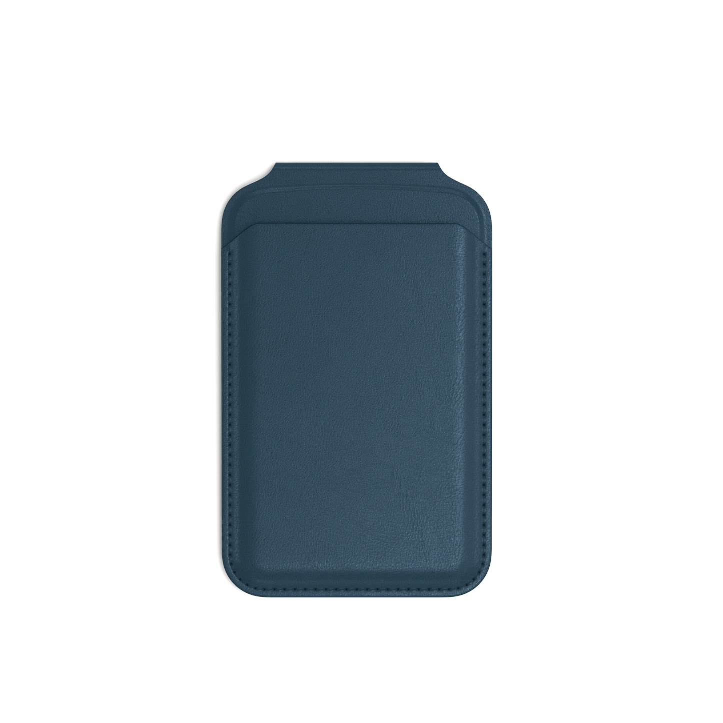 Vegan Leather Magnetic Wallet Stand - Blue