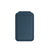 Vegan Leather Magnetic Wallet Stand - Blue